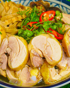 Miến Gà Cuộn Thơm Ngon Ngọt Thanh Cho Buổi Trưa Nhẹ Nhàng