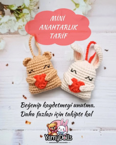 Mini Anahtarlık Tarif: Sevimli Amigurumi Örnekleri