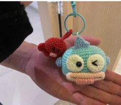 Móc khóa len cá và cá nhỏ đáng yêu, dễ thương