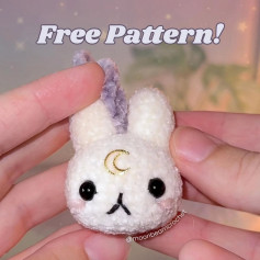 Moon Bunny Crochet Pattern: Free and Adorable Amigurumi Design