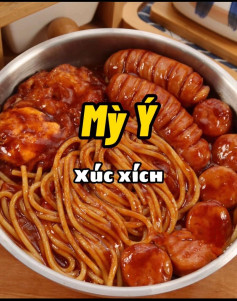 Mỳ Ý Xúc Xích Sốt Cà Đậm Đà