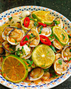Nghêu Sốt Thái Chua Cay Thơm Nồng Gây Nghiện