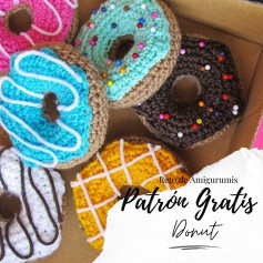 Patrón Amigurumi de Donut: Instrucciones Gratis y Fáciles