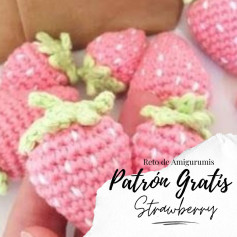 Patrón de Amigurumi de Fresas Gratis para Principiantes