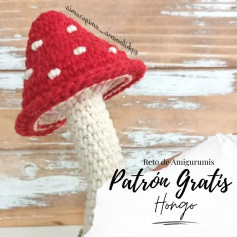 Patrón de Amigurumi de Hongo de Croché Gratis