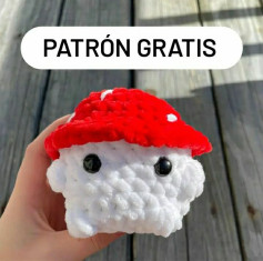 Patrón de Amigurumi de Hongo Rojo Gratis para Principiantes