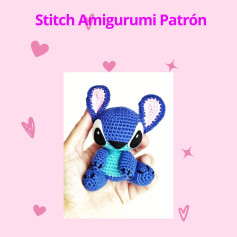 Patrón de Amigurumi de Stitch para tejer a crochet