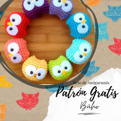 Patrón de Búhos Amigurumi: Fácil y Colorido