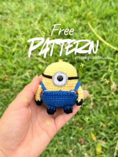 Patrón de crochet gratis para muñeco divertido de un solo ojo