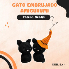 Patrón de gato embrujado amigurumi para Halloween – Gratis y fácil