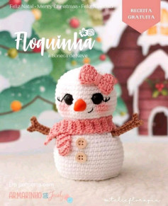 Patrón de muñeco de nieve de ganchillo para Navidad