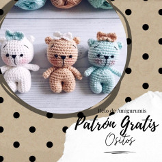 Patrón gratuito para tejer ositos amigurumi adorables