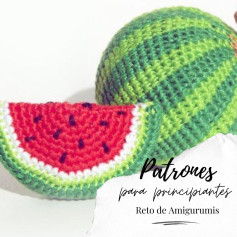 Patrones de amigurumi de sandía para principiantes