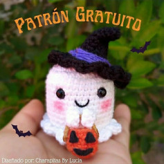 Pequeño Fantasma de Halloween con Patrón Gratis