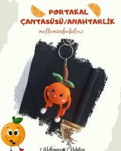 Portakal Şeklinde Anahtarlık veya Çanta Süsü Nasıl Yapılır