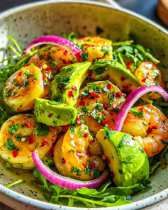 Salad Tôm Bơ Chanh Dây Tươi Mát Bắt Miệng