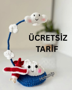 Sevimli Bulut ve Uçak Amigurumi Örgü Tarifi
