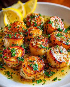 Sò Điệp Áp Chảo Bơ Tỏi Chanh Sang Trọng