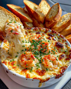 Sốt Chấm Nướng Tôm & Cua Phô Mai Béo Mịn Chấm Là Ghiền