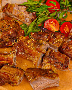 Sườn Nướng Ngũ Vị Nước Dừa Thơm Ngon Đậm Đà