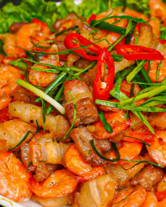 Tép Rang Thịt Ba Rọi Giòn Thơm, Mặn Ngọt Hòa Quyện