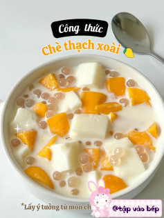 Thạch xoài mát lạnh, ngọt ngào hương vị nhiệt đới