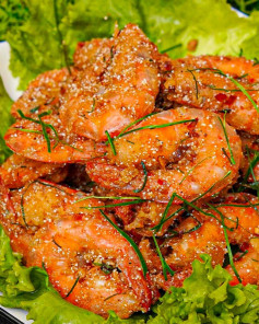 Tôm Rang Muối Giòn Rụm Thơm Lừng Lá Chanh