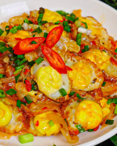 Trứng Cút Chiên Rim Nước Mắm Giòn Tan Thơm Ngậy