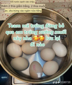 Trứng nướng muối giấm - Hương vị đậm đà khó quên