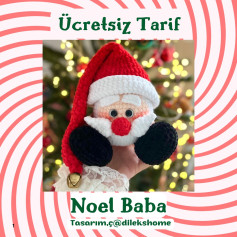 Ücretsiz Noel Baba Amigurumi Tarifi: Sevimli Yılbaşı Dekorasyonu