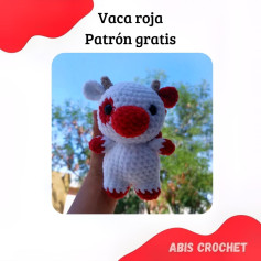 Vaca roja amigurumi: patrón de crochet fácil y gratis
