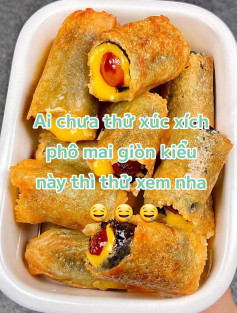Xúc Xích Phô Mai Giòn Tan Hấp Dẫn Mọi Nhà