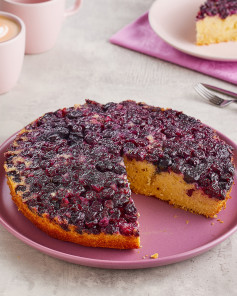 Yaban Mersinli Ters Çevirme Kek