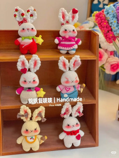 Adorable Crochet Bunny Collection for Festive Decoration