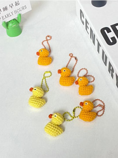 Adorable Crochet Duck Keychains for Craft Enthusiasts