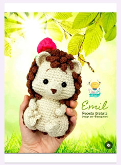 Amigurumi de Ouriço Adorável: Receita Gratuita para Crochê