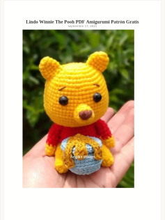 Amigurumi Winnie the Pooh Patrón PDF Gratuito