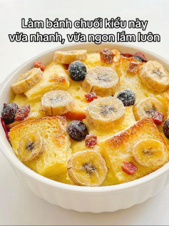 Bánh Chuối Nướng Trái Cây Thơm Ngon Dễ Làm