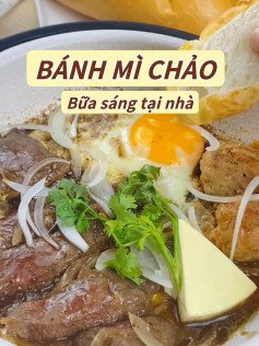 Bánh Mì Chảo Thịt Trứng Mỡ Hành Lôi Cuốn