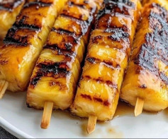 Brown Sugar Grilled Pineapple