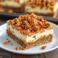 Butterfinger Caramel Cheesecake Bars
