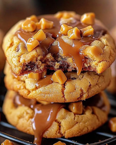 Butterfinger Caramel Crunch Delight Cookies
