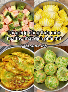 Chả tôm hấp trứng bông cải xanh mướt