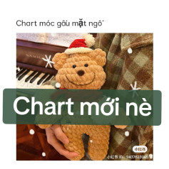 Chart móc gấu dễ thương cho mùa lễ hội cuối năm