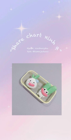 Chart móc len hình hành tây dễ thương cho người mới bắt đầu