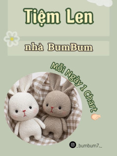 Chart móc len thỏ dễ thương từ tiệm BumBum