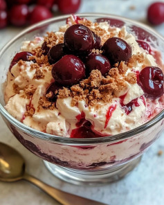 Cherry Dream Delight with Creamy Clouds