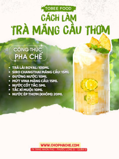 Chia sẻ công thức trà trái cây cốt trà lài phần 1