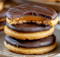 Chocolate Caramel Delight Bars with Buttery Shortbread