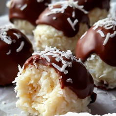 Chocolate-Dipped Coconut Delight Bites
